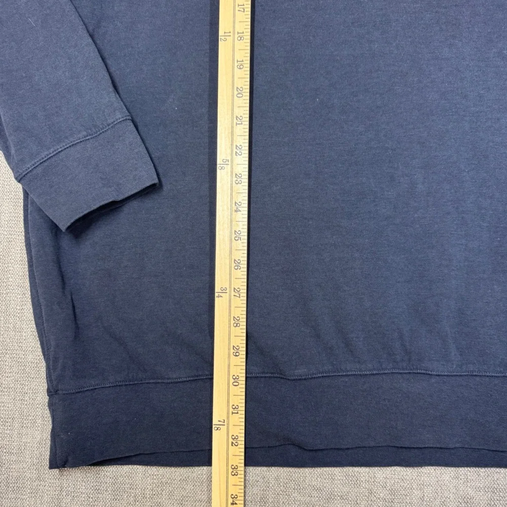 Polo Ralph Lauren Mens 2LT Navy Blue Quarter Zip Pullover Sweatshirt Big Tall